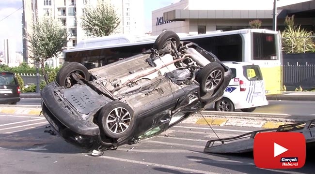 Kaza yaptı, trafik canavarı olduğu ortaya çıktı