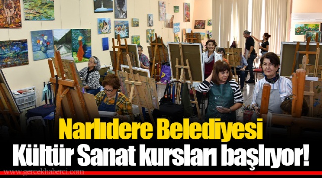 Narlıdere Belediyesi Kültür Sanat kursları başlıyor!