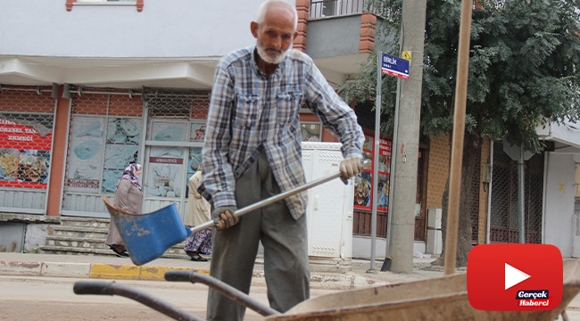 O sokakların 87'lik temizlik gönüllüsü