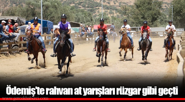 Ödemiş'te rahvan at yarışları rüzgar gibi geçti
