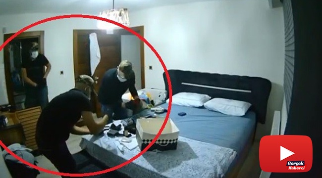 Silahlı hırsızlar bebek kamerasına yakalandı