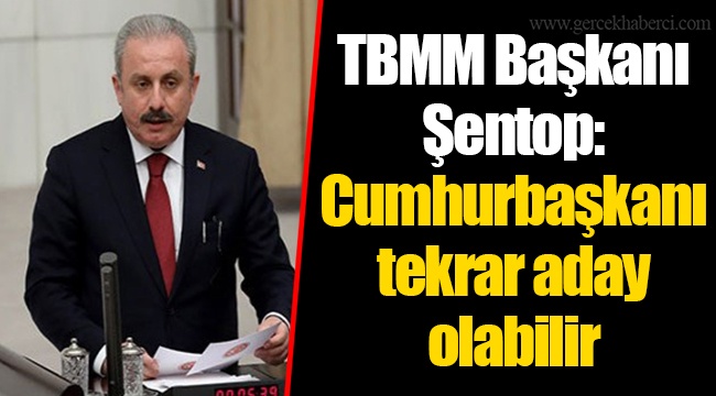 TBMM Başkanı Şentop: Cumhurbaşkanı tekrar aday olabilir