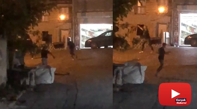 Torbacılar arasında film sahnelerini aratmayan çatışma kamerada