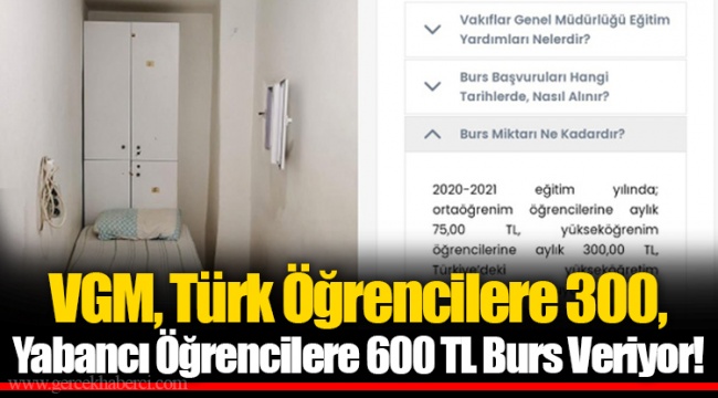 VGM, Türk Öğrencilere 300, Yabancı Öğrencilere 600 TL Burs Veriyor!
