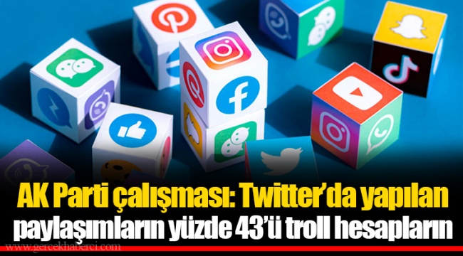 AK Parti çalışması: Twitter’da yapılan paylaşımların yüzde 43’ü troll hesapların