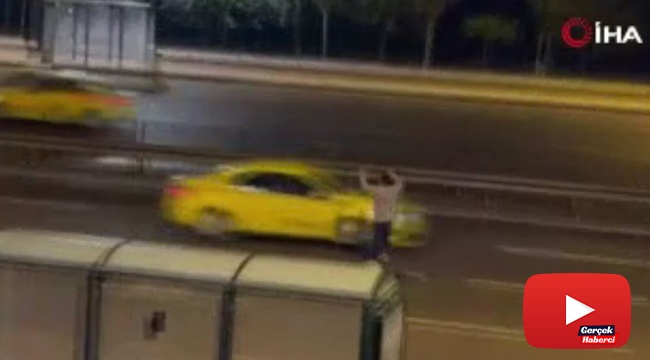 Alkollü genç kendini araçların önüne attı, ölümden saniyelerle kurtuldu