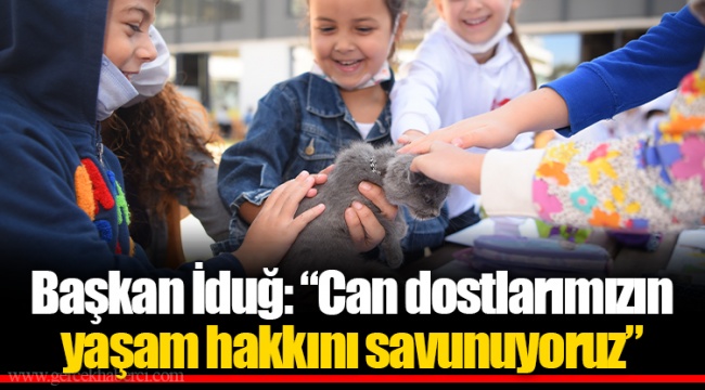 Başkan İduğ: “Can dostlarımızın yaşam hakkını savunuyoruz”