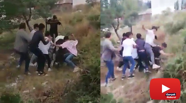 Biri omuz attı diye onlarca liseli birbirine girdi