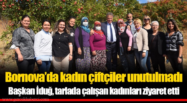 Bornova’da kadın çiftçiler unutulmadı