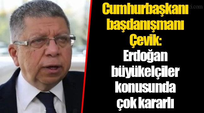 Cumhurbaşkanı başdanışmanı Çevik: Erdoğan büyükelçiler konusunda çok kararlı
