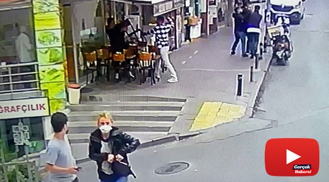 Döner bıçaklı ve silahlı saldırı kamerada: Saldırganlara sandalyeyle böyle direndi