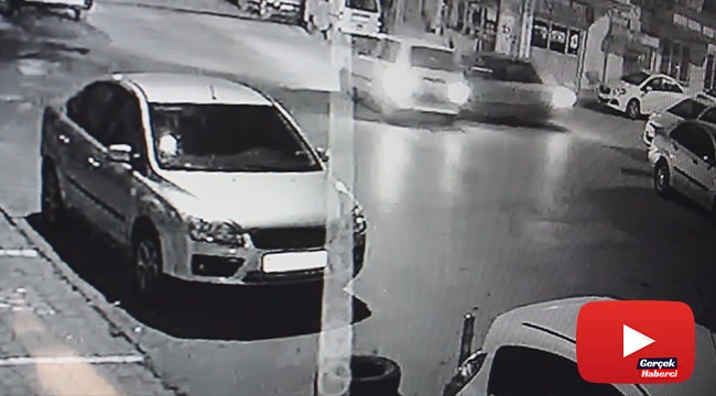 Dur levhasını dikkate almadı, kaza kaçınılmaz oldu