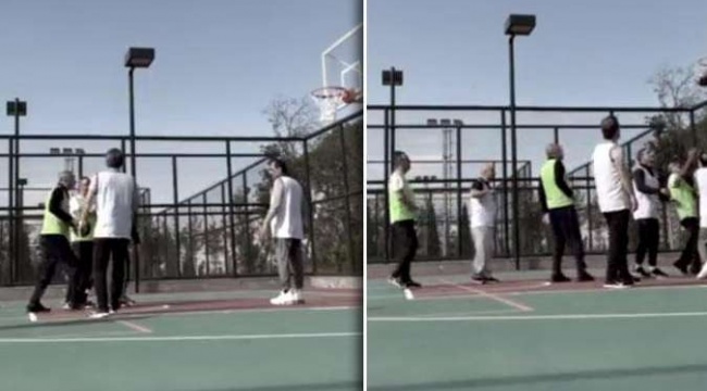 Erdoğan basketbol oynadığı görüntüleri paylaştı