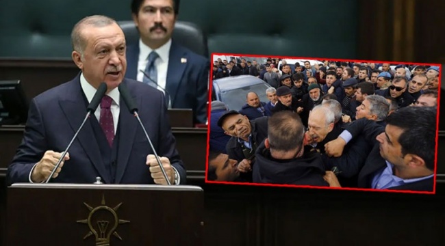 Erdoğan, grup toplantısında Kılıçdaroğlu’na linç girişiminin videosunu izletti