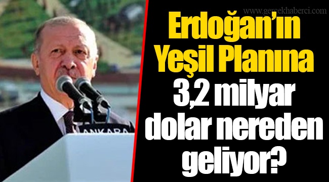 Erdoğan’ın Yeşil Planına 3,2 milyar dolar nereden geliyor?