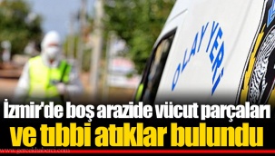 İzmir'de boş arazide vücut parçaları ve tıbbi atıklar bulundu