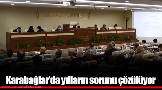 Karabağlar'da yılların sorunu çözülüyor