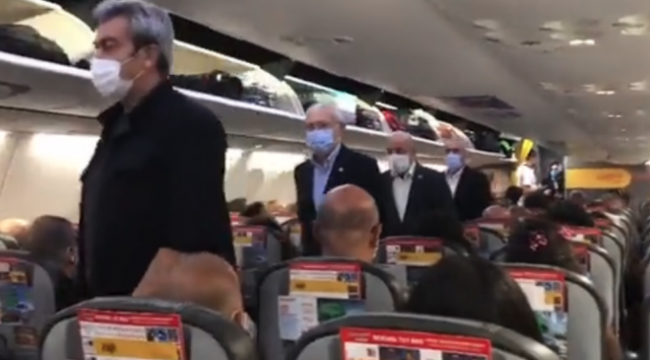 Kılıçdaroğlu’nun tarifeli uçaktaki görüntüleri paylaşıldı: “Halk için halkla beraber…”