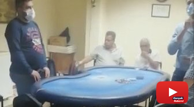 Kumar oynarken polise yakalanınca çekirdek çitlediler