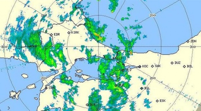 Meteoroloji radar görüntüsünü paylaştı! Kuvvetli yağış geliyor