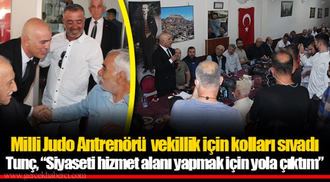 Milli Judo Antrenörü  vekillik için kolları sıvadı