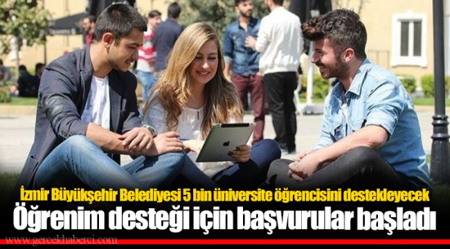 Öğrenim desteği için başvurular başladı