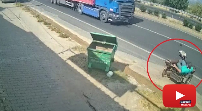 Ölümün teğet geçtiği o anlar kameraya yansıdı