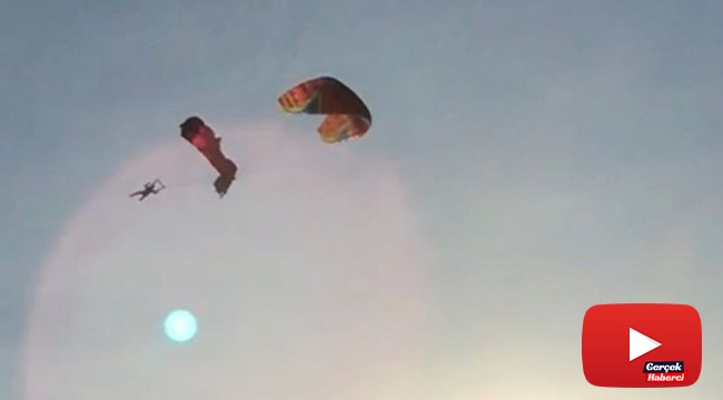 Paraşütler havada çarpıştı: 1 ağır, 3 yaralı