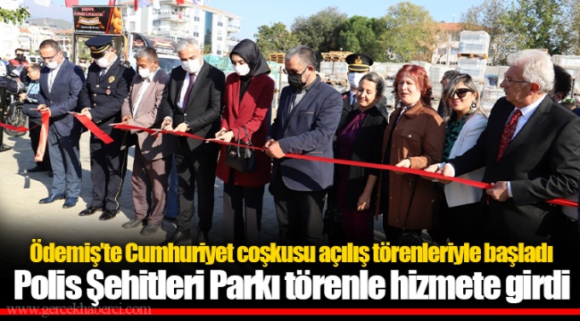Polis Şehitleri Parkı törenle hizmete girdi 