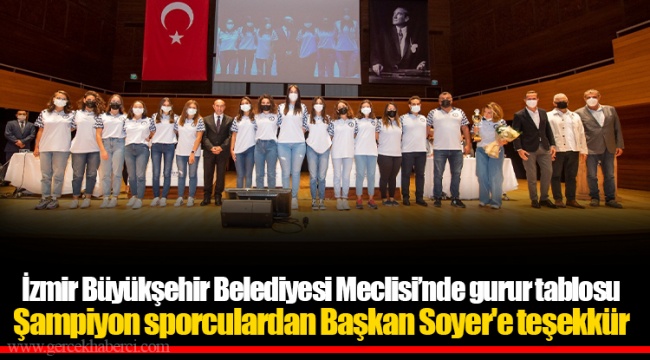 Şampiyon sporculardan Başkan Soyer'e teşekkür