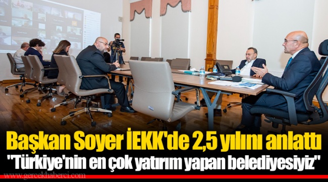 "Türkiye'nin en çok yatırım yapan belediyesiyiz"