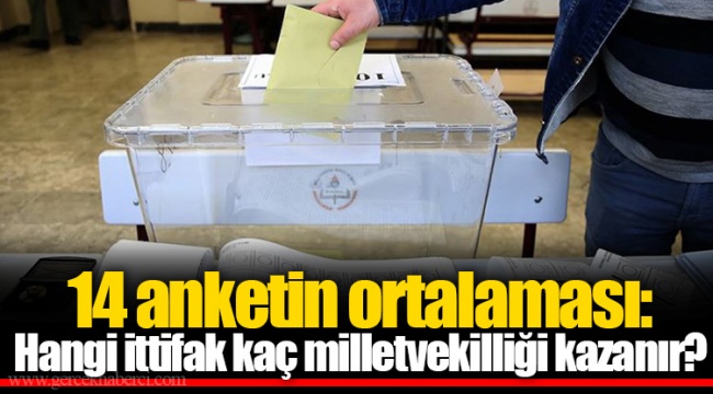 14 anketin ortalaması: Hangi ittifak kaç milletvekilliği kazanır?