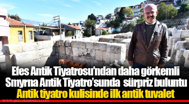 Antik tiyatro kulisinde ilk antik tuvalet