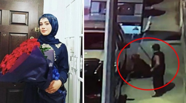 Başak Cengiz'in samuray kılıcıyla katledildiği anın görüntüsü! Can Göktuğ Boz arkadan gelmiş