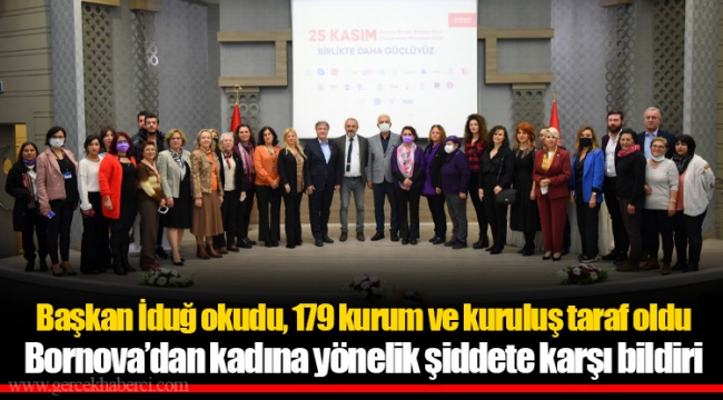 Başkan İduğ okudu,179 kurum ve kuruluş taraf oldu