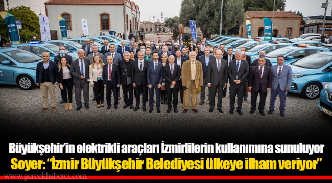 Büyükşehir’in elektrikli araçları İzmirlilerin kullanımına sunuluyor