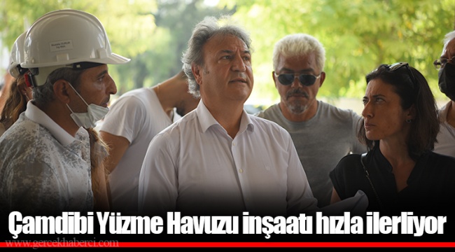 Çamdibi Yüzme Havuzu inşaatı hızla ilerliyor 