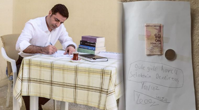 Çocuklardan Demirtaş'a harçlık ve mektup: Umudunu kaybetme