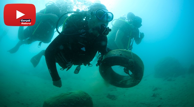 Denizin dibinden elektrik süpürgesi çıktı