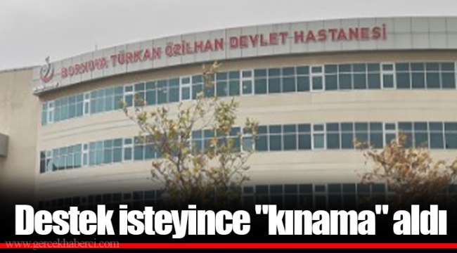 Destek isteyince "kınama" aldı