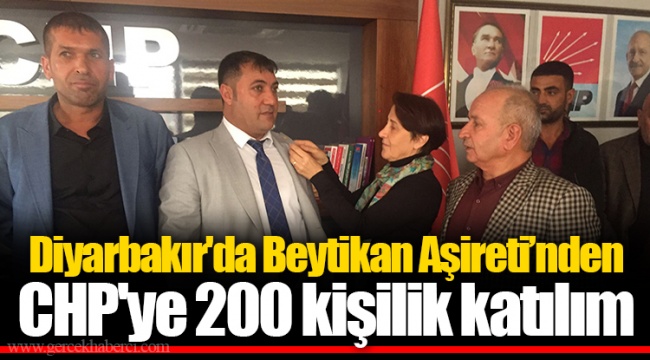 Diyarbakır'da Beytikan Aşireti’nden CHP'ye 200 kişilik katılım