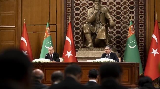 Erdoğan: Türkmenistan ile ticaret hacmimizi 5 milyar dolara çıkartmak konusunda kararlıyız