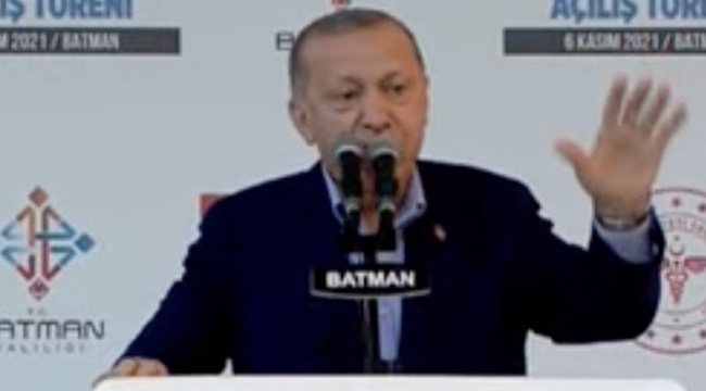 Erdoğan: Ülkemizi ve bölge insanımızı PKK'nın silahlı tasallutundan kurtardık, kuklası HDP'nin siyasi tasallutun da kurtaracağız