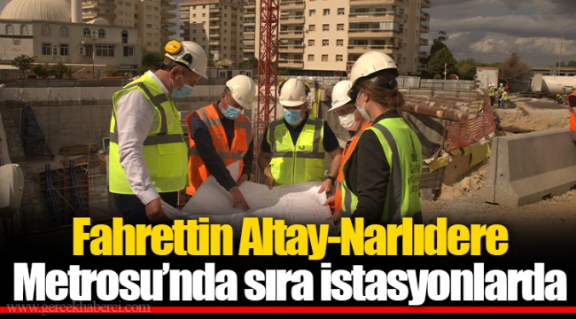 Fahrettin Altay-Narlıdere Metrosu’nda sıra istasyonlarda