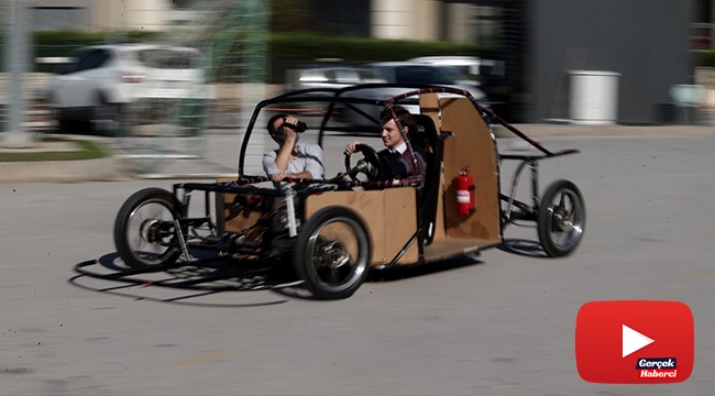 Fen liseli öğrenciler hayali otonom araç üretmek