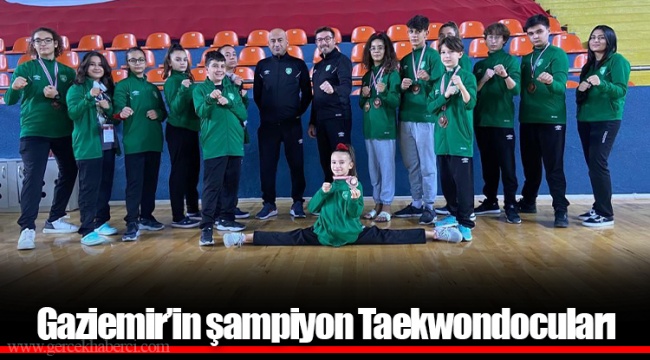 Gaziemir’in şampiyon Taekwondocuları
