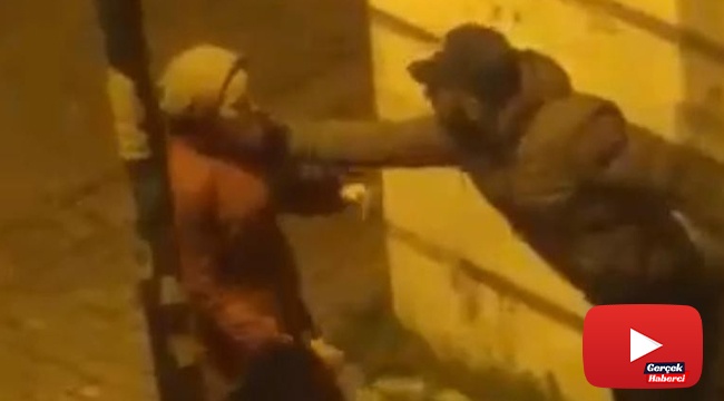 Genç kadın sokak ortasında darp edildi