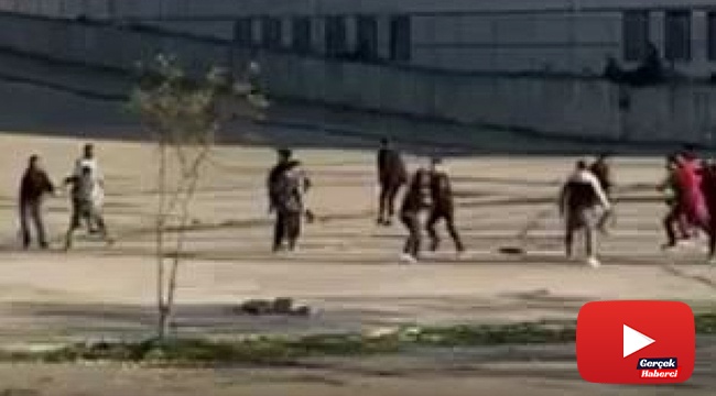 İki grup birbirine girdi, ortalık savaş alanına döndü