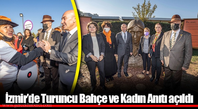 İzmir’de Turuncu Bahçe ve Kadın Anıtı açıldı