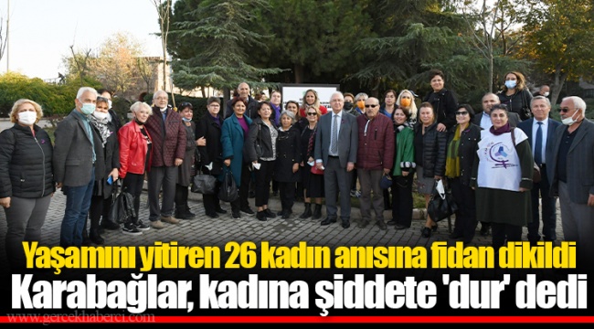 Karabağlar, kadına şiddete 'dur' dedi
